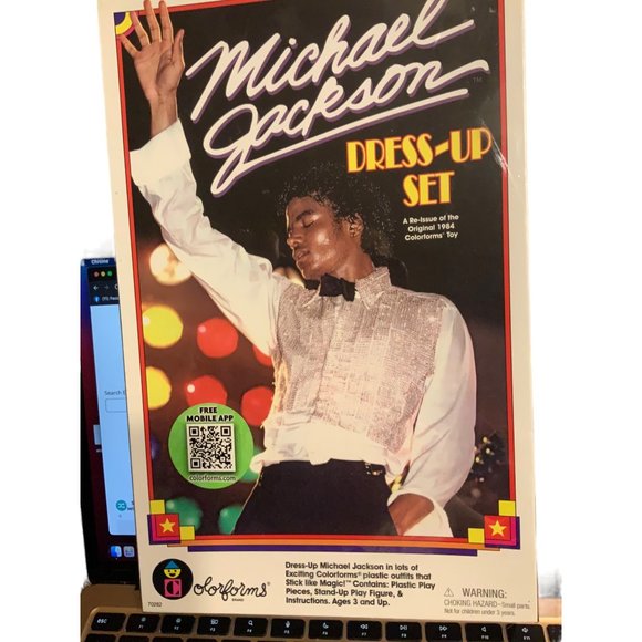 Michael Jackson Colorforms Dress-up Set (Reissue of Original 1984 Toy) NEW 2010 - Picture 6 of 14
